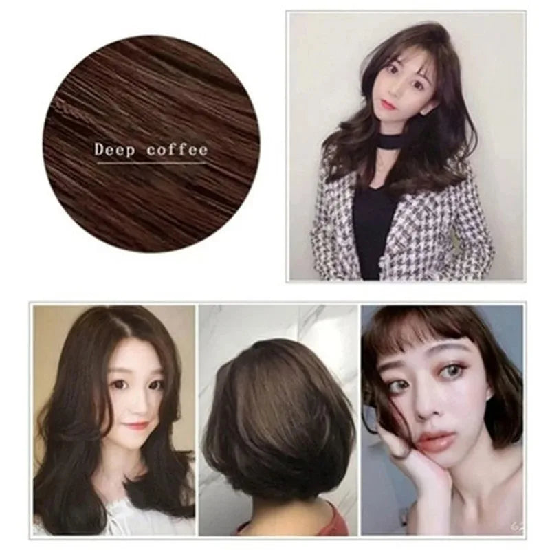 7-Color Herbal Hair Dye Shampoo, Gentle &amp; Long-Lasting