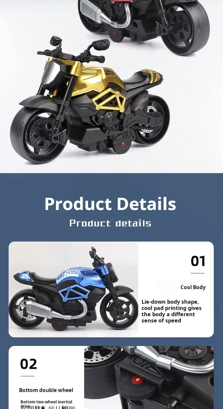 Ô Tô Mô Hình & Xe Máy Đồ Chơi Inertia Siêu Ngầu Cho Bé - Daisan Mart