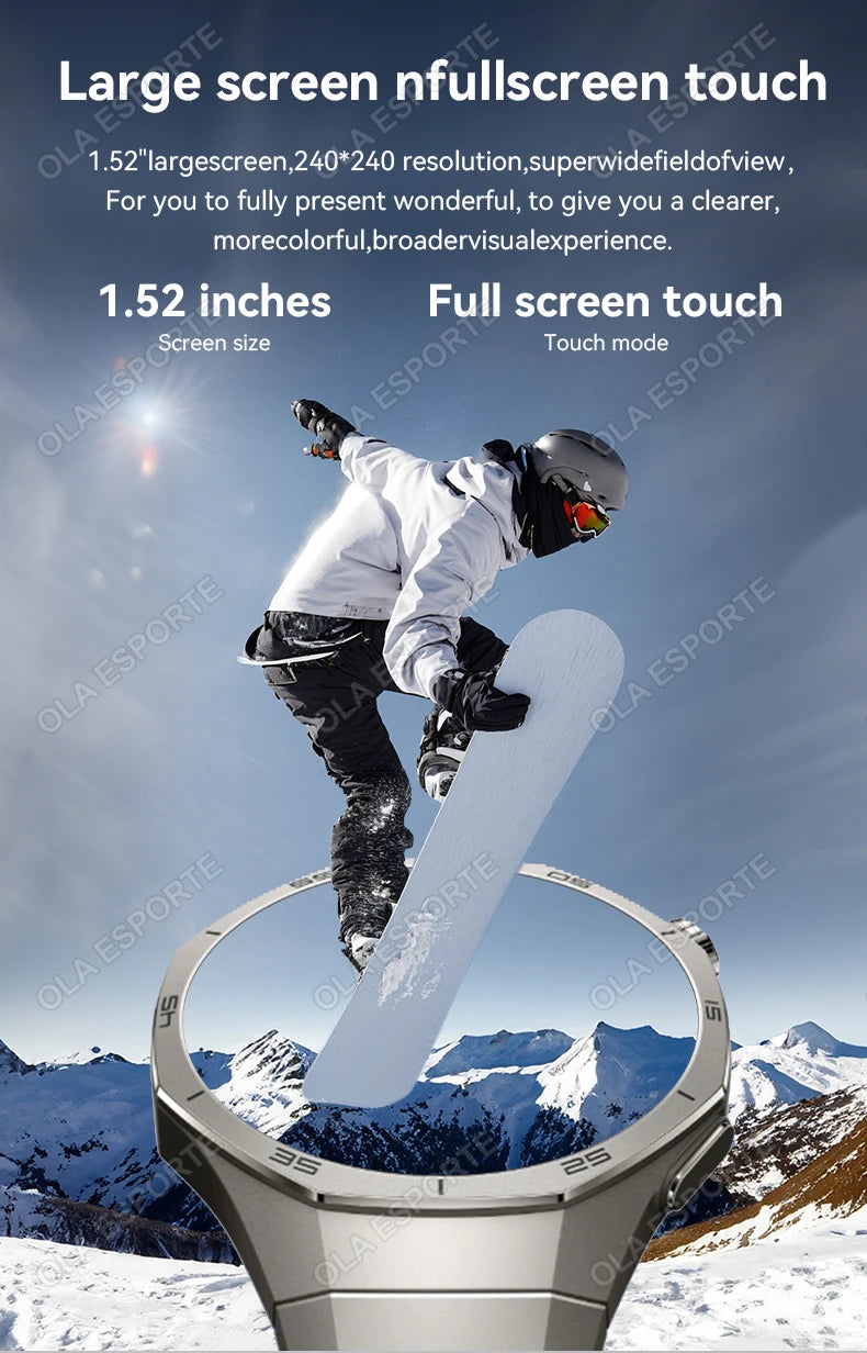 Đồng Hồ Thông Minh 2025 Nam Watch Pro AMOLED GPS NFC