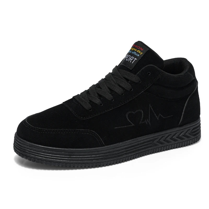 Giày Thêu Tim Đỏ Unisex - Thời Trang Thoáng Khí