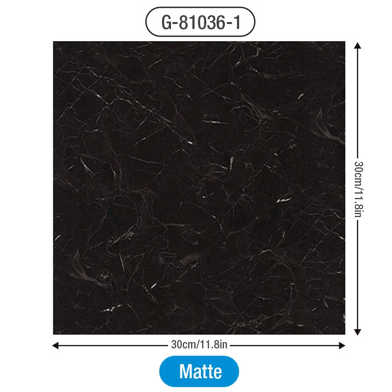 Simulated Marble Tile Floor Sticker PVC Waterproof Self-adhesive for Living room Toilet Kitchen Home Floor Decor 3d Wall sticker