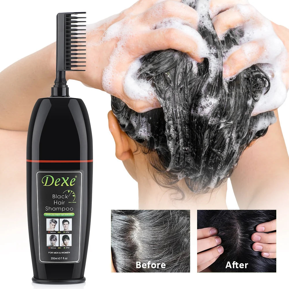 Herbal Black Hair Dye - Black Hair Shampoo 200/400ml