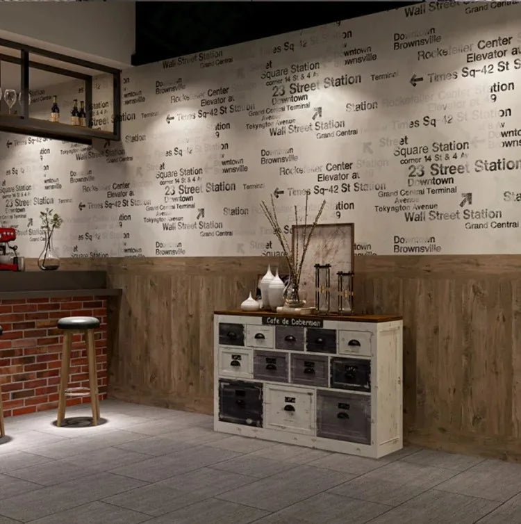 Thicken Wood Grain Floor Sticker Industrial Cement PVC Vinyl Floor Sticker Self-adhesive Waterproof Tile Sticker Home Decor