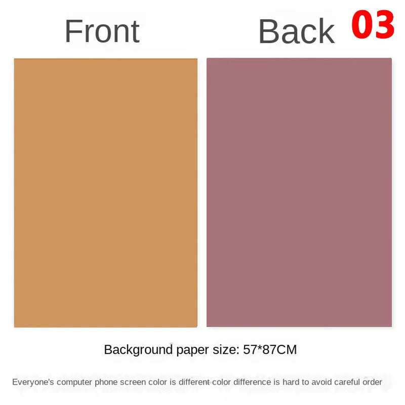 Photography Backdrops Wallpaper 57*87cm 2sides Solid Color Photo Background Props for Photo Studio Newborn Product Photographic