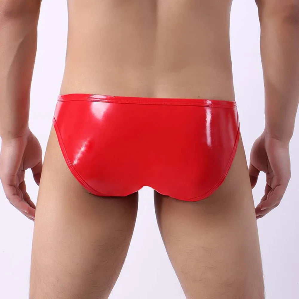 Men's Sexy Comfortable High Quality Faux Leather Underwear