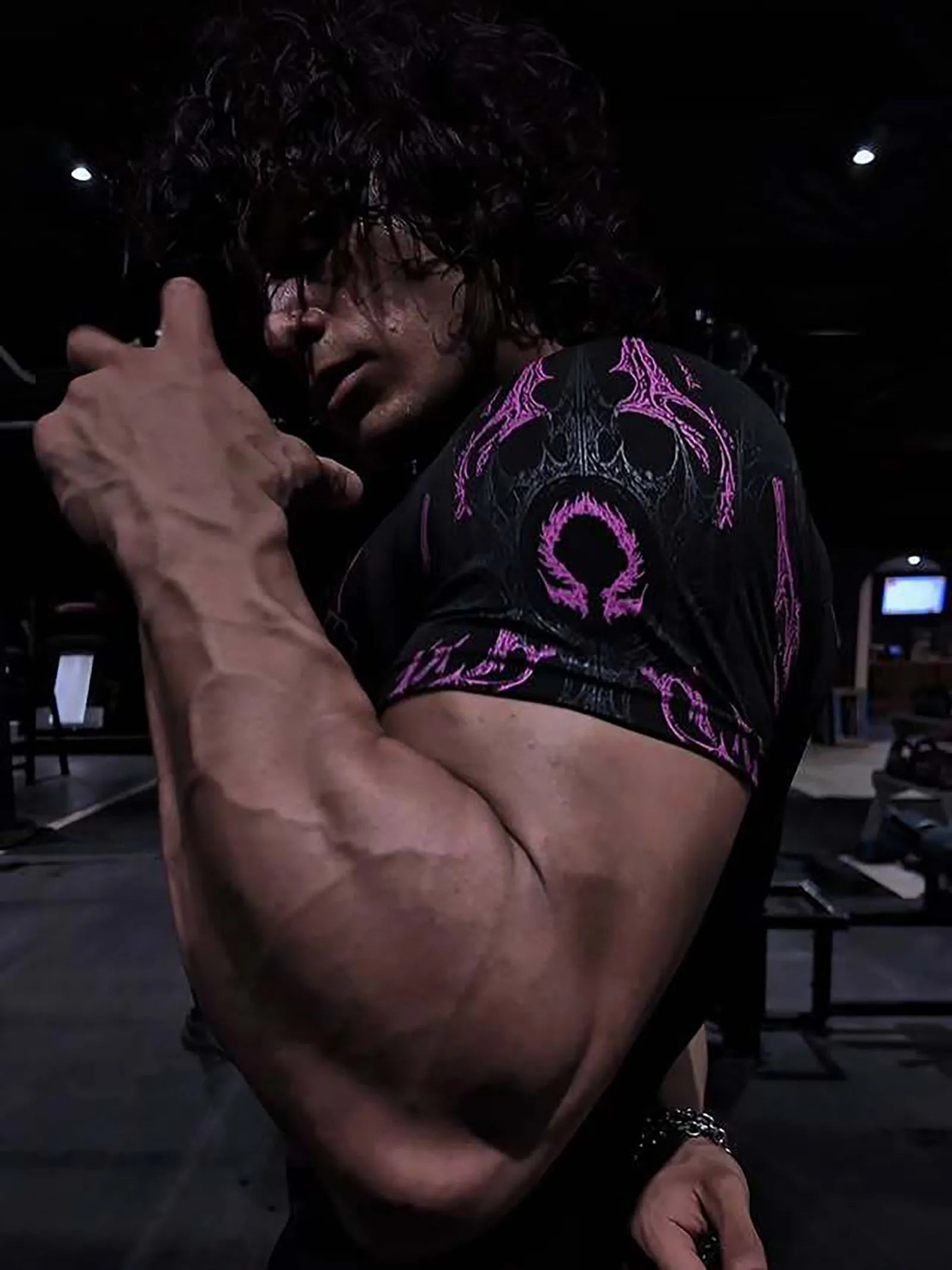Áo Thun Nam Gothic Tập Gym Co Giãn Nhanh Khô 2025 - Daisan Mart