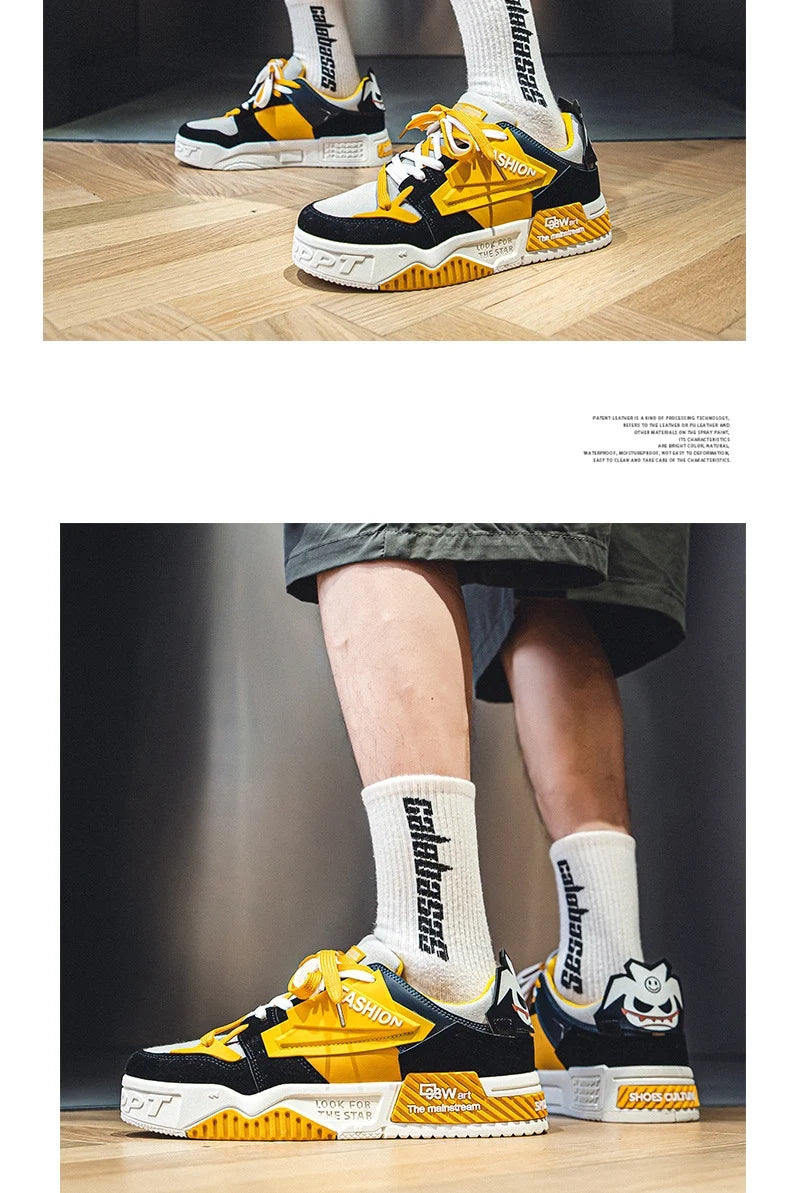 Red Fashion Couple Shoes Hip Hop Style Men And Women