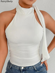 Sexy Fairyshely Off-the-Shoulder Bow Croptop 2025