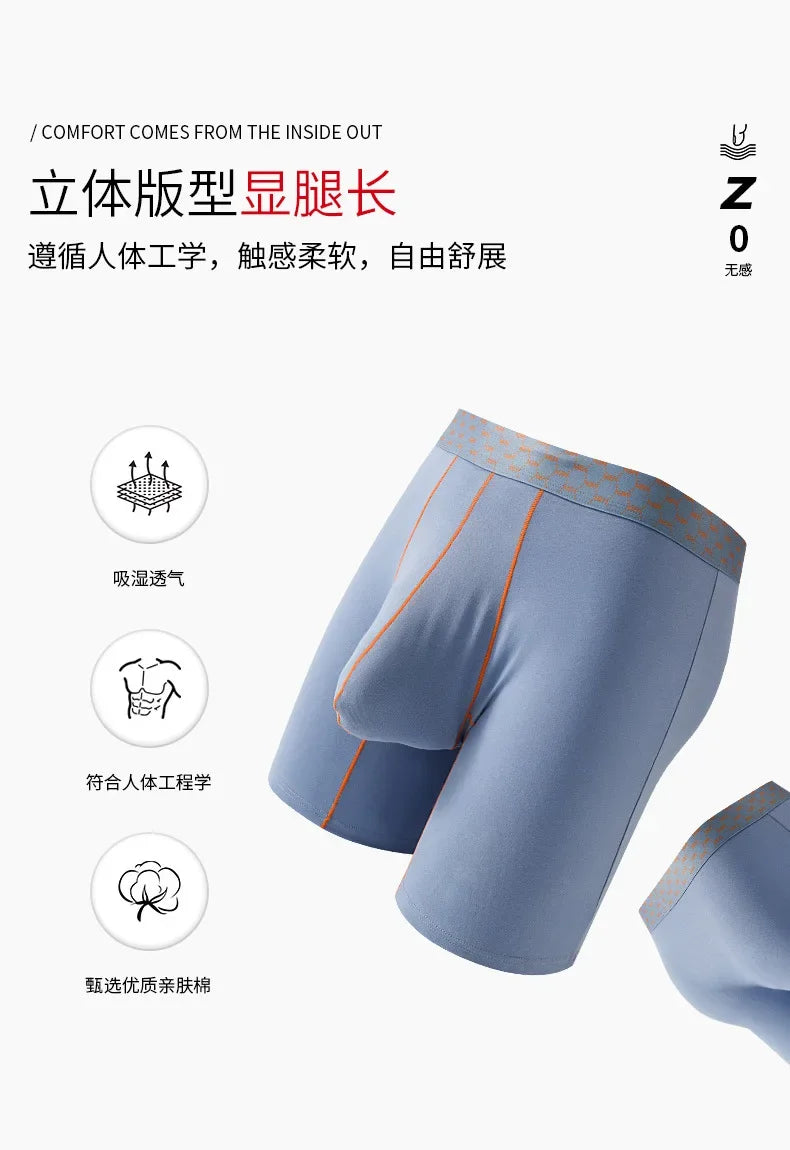 Quần lót nam thể thao cotton phối màu 2412