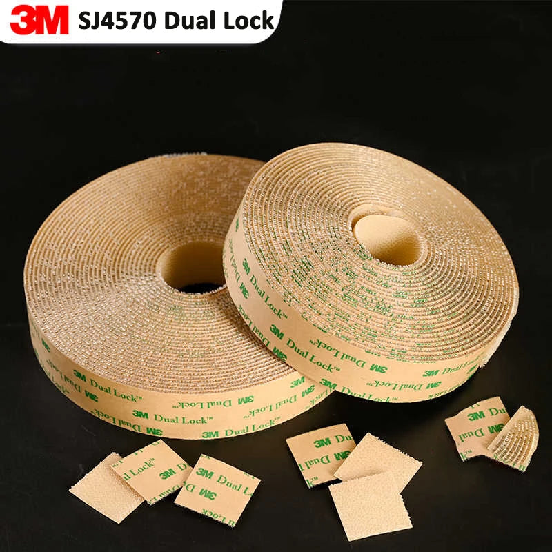 3M SJ4570 Dual Lock Transparent Mushroom Buckle Ultra Thin Double Sided Adhesive Tape 1.6Mm Industrial Reclosable Fastener - Daisan Mart