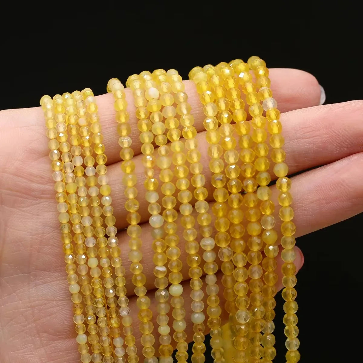 2/3/4mm multi-colored natural stone beads for jewelry