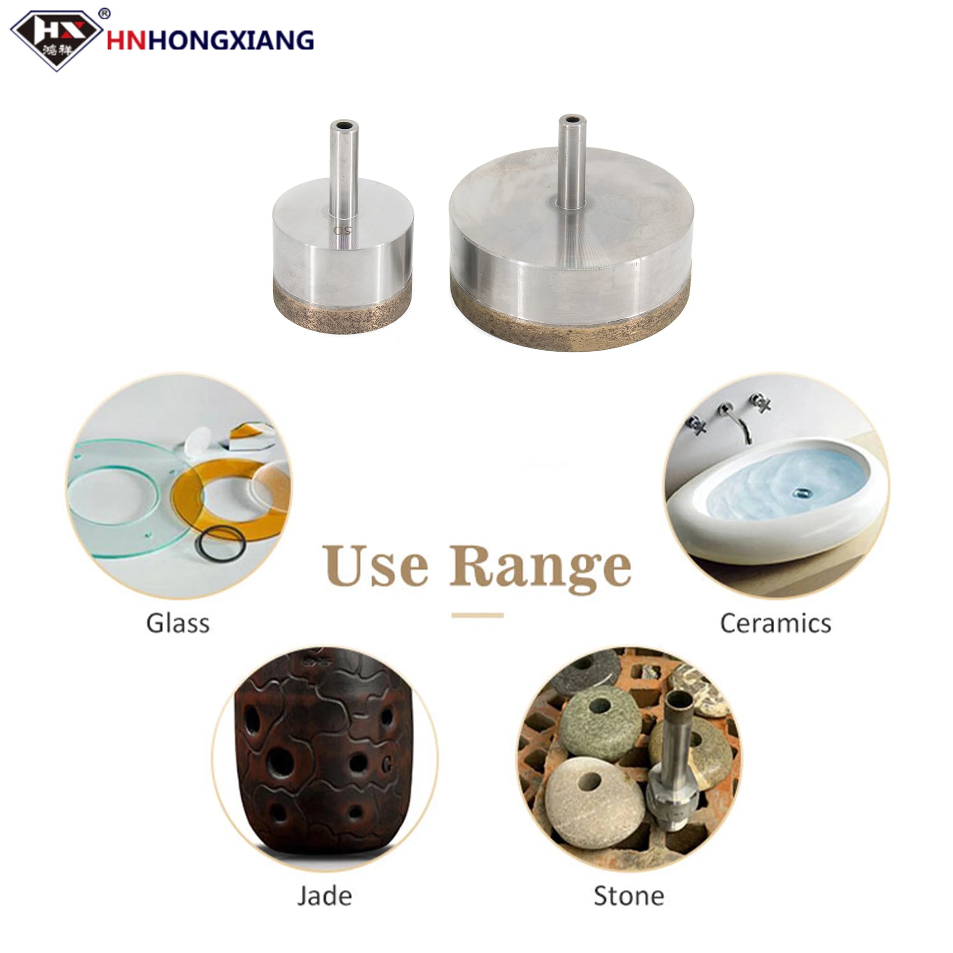 Mũi Khoan Kim Cương Thẳng HNHONGXIANG Cho Kính, Gạch - Daisan Mart