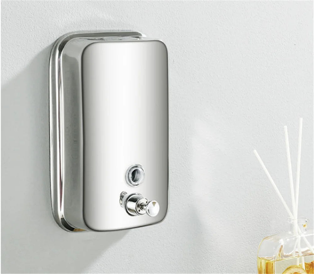 Bình Xà Phòng Treo Tường Inox 304 Mạ Vàng Hồng Cổ - Daisan Mart