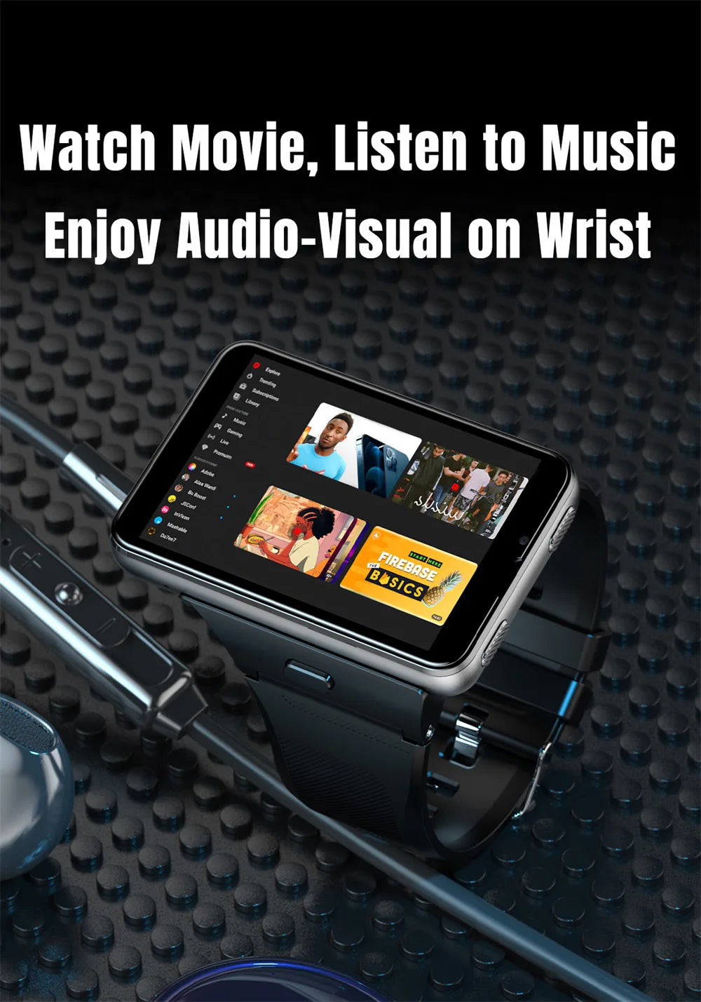 Đồng Hồ Thông Minh 4G Android 11, Camera Kép, GPS