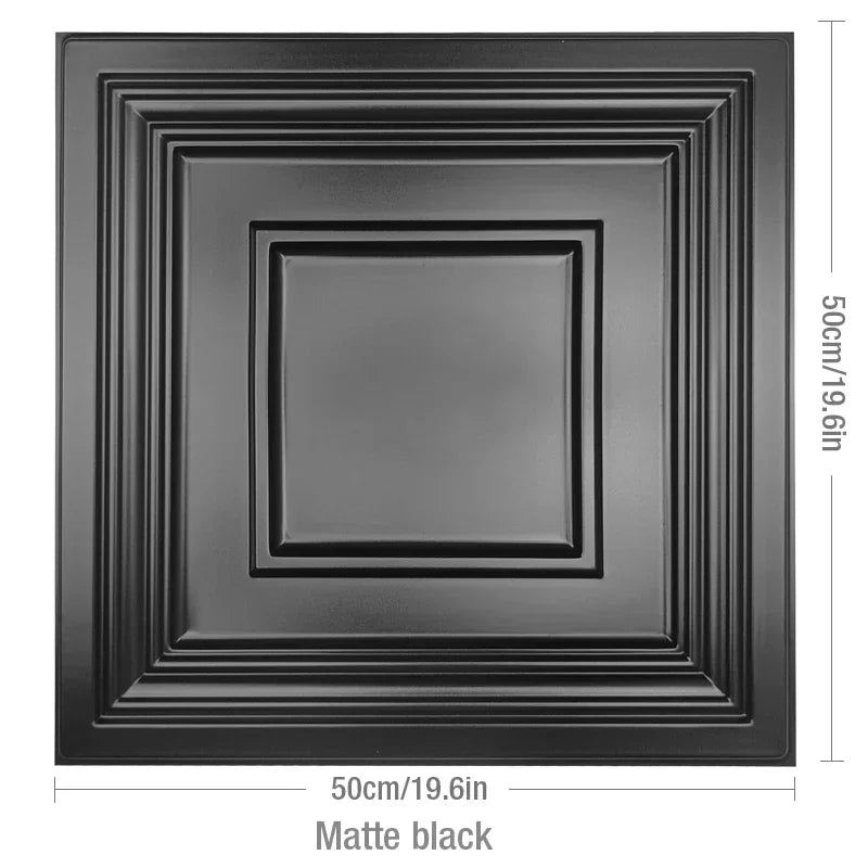 3D wall panel with glossy gold wood grain, waterproof