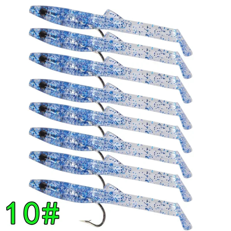 Mồi Giả Silicone Câu Cá Biển Afishlure 8 Món 65mm