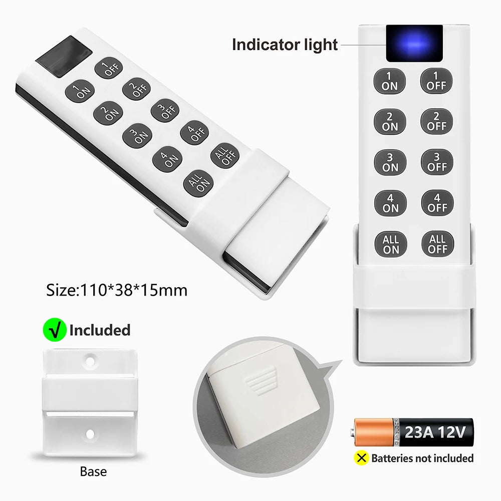 Smart Switch RF 4in1 Remote Control 433MHz