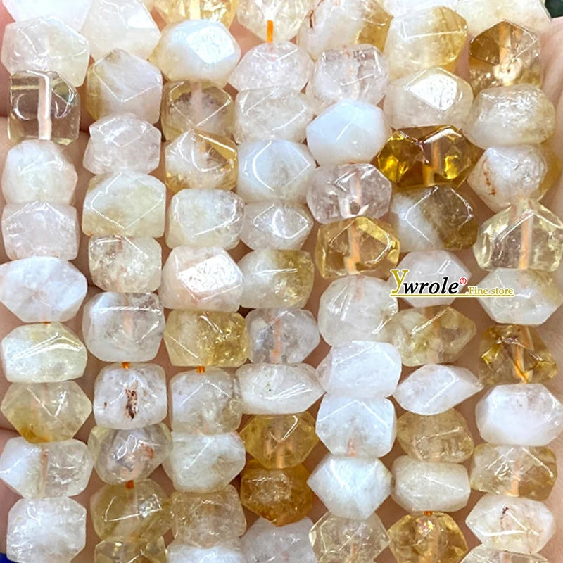 Hạt Đá Mặt Trời Tự Nhiên Mài Tròn Làm Trang Sức