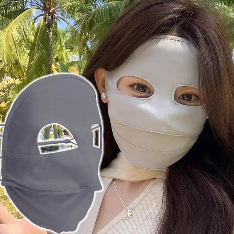 UV 2025 Full Coverage Sunscreen Mask - Reusable