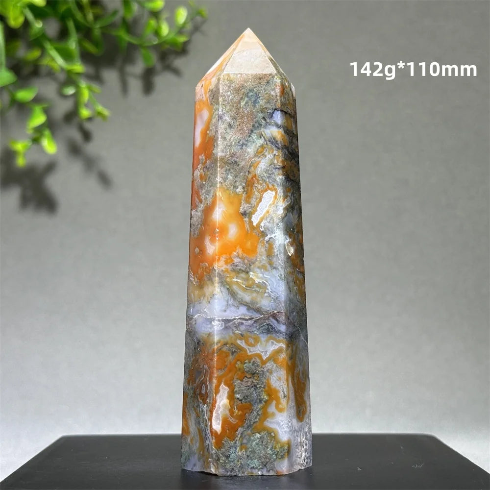 Đũa Thạch Anh Rêu Tự Nhiên - Thiền Định & Trang Trí Nhà