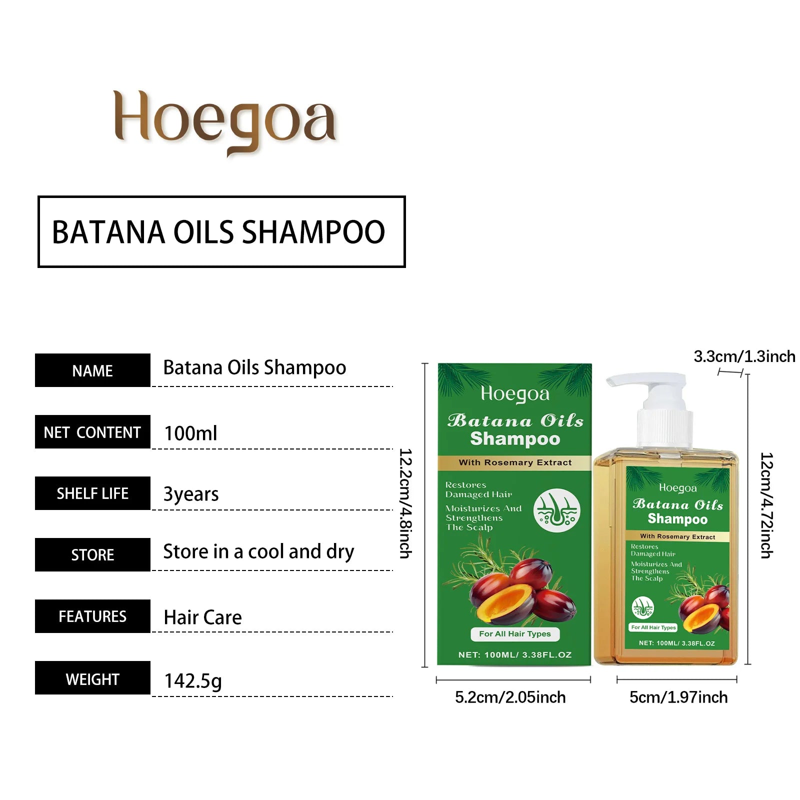 Dầu Gội Bồ Kết Batana & Hương Thảo Dưỡng Sâu