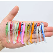 Bộ 17 Mồi Giả Silicon Raglou Câu Biển Nhiều Màu