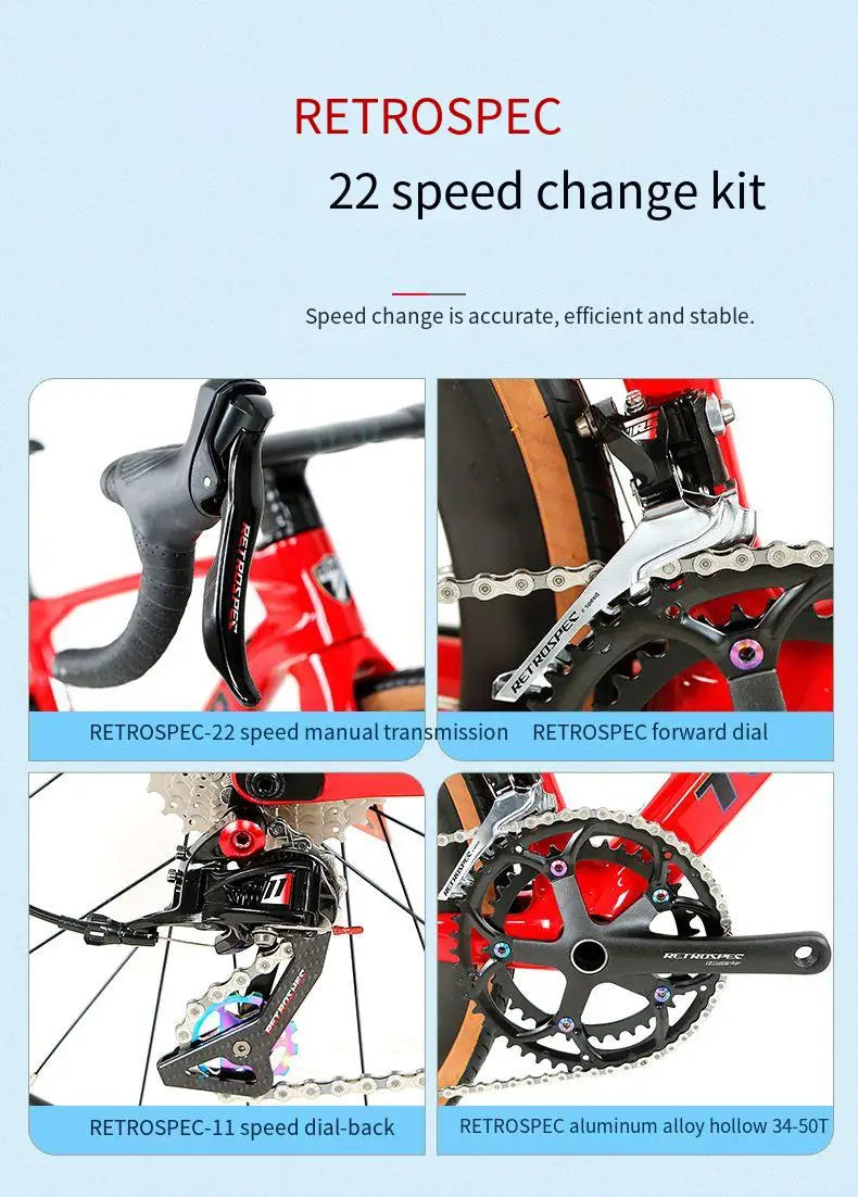 Twitter children's carbon fiber road bike 24 inch Hydraulic Disc Brake Road Racing Bicycle WheelTop GEX-12S student bicicleta