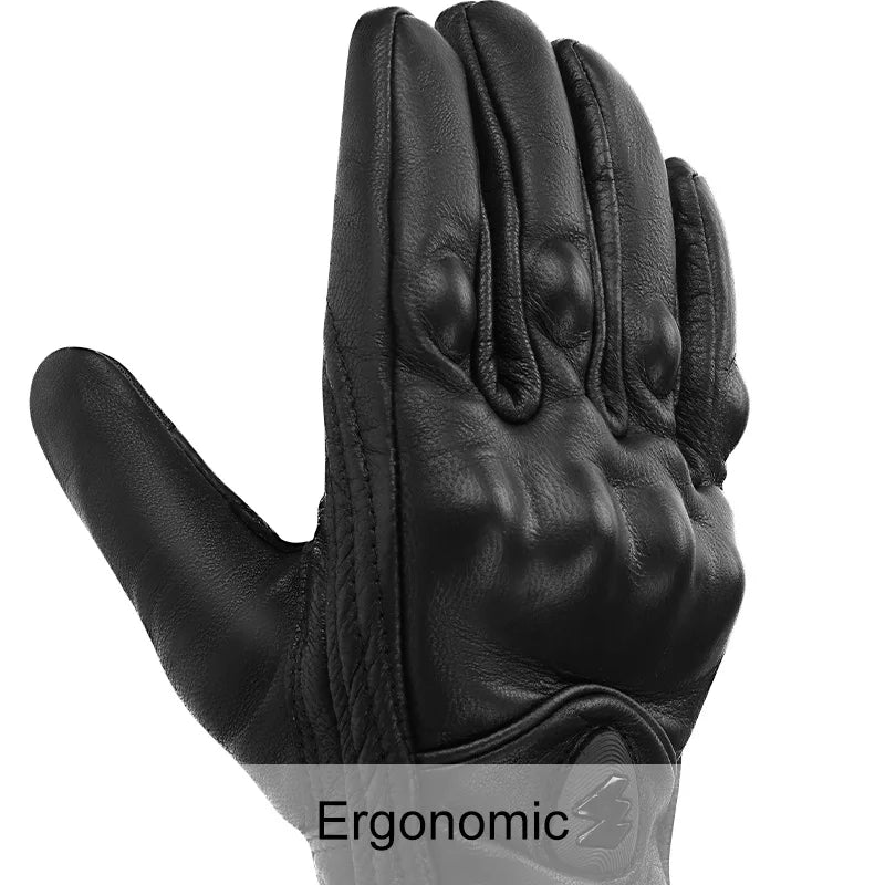 3XL Motorcycle Gloves Goatskin Leather Men Women Moto Glove Electric Bike Luvas leather motocicleta Os carros eletricos Sale