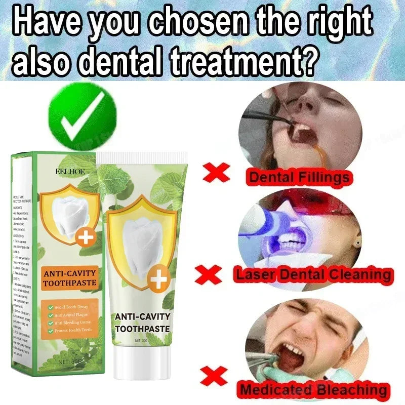 Anti Decay Toothpaste repairs cavities, removes cavities, cleans plaque, whitens teeth, and freshens breath - Daisan Mart