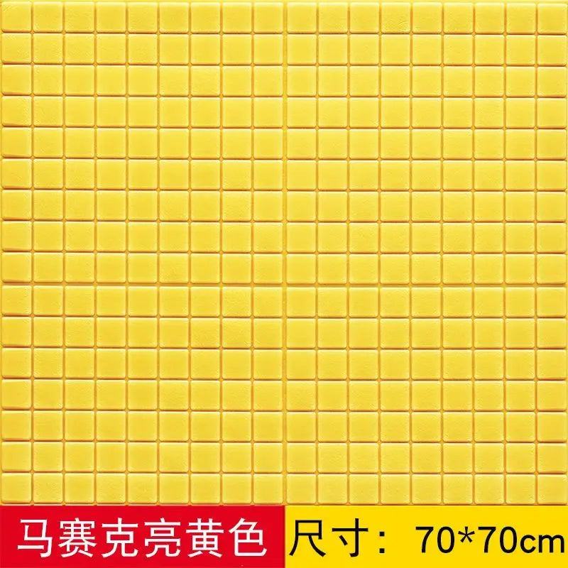Mosaic Anti-collision Wall Sticker TV Background Decor Wallpaper Self-adhesive Living Room 3D Foam Soft Package Paste Waterproof