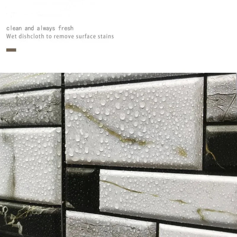 Gạch Dán Tường 3D Chống Nước Trang Trí Nhà Bếp & WC