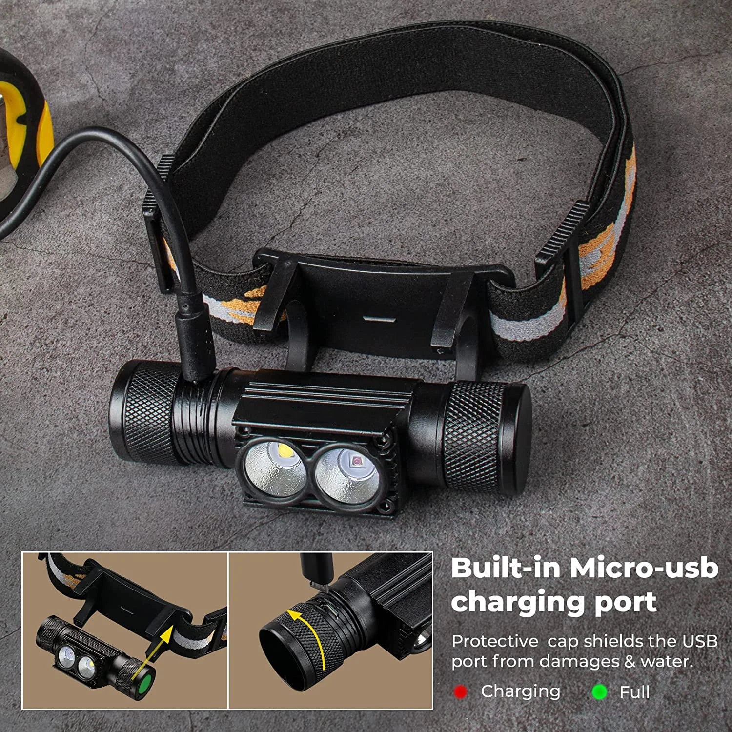 H25LR Super Bright Rechargeable Waterproof LED Headlamp