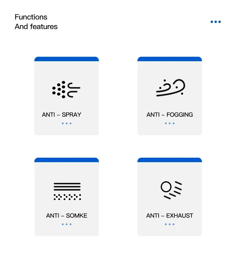 Kính Mặt Toàn Phần Chống Bụi & Tia UV Thể Thao Nam Nữ