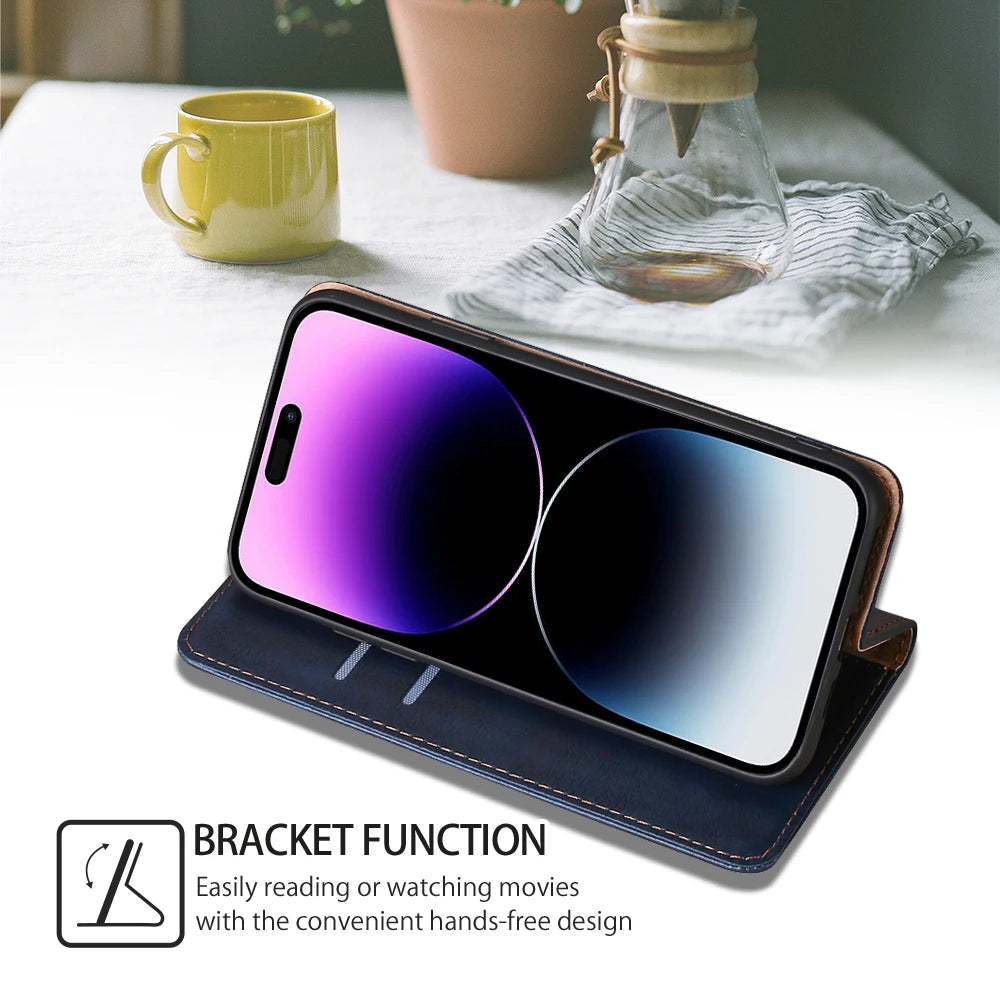 Bao Da Ví Đựng Thẻ iPhone 14 13 12 11 Pro Max XS XR X - Daisan Mart