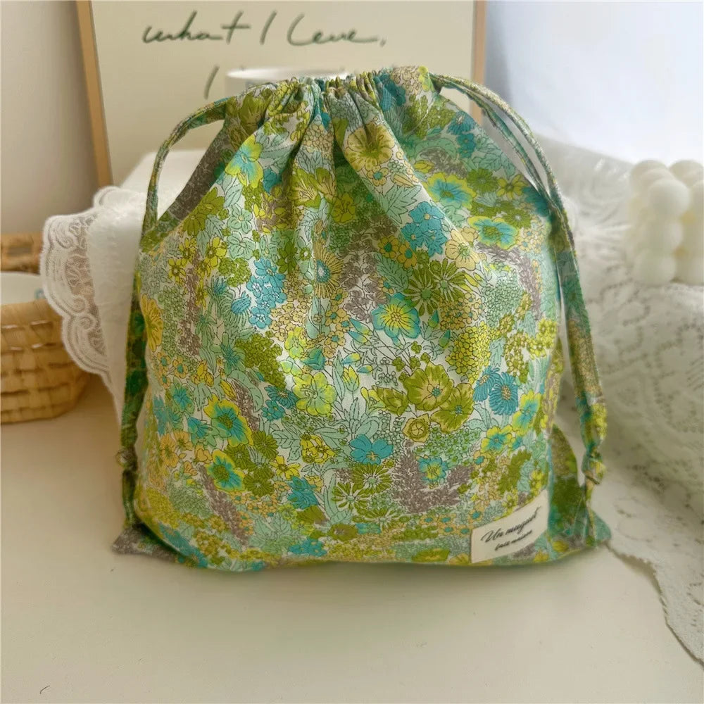 Lijia Flower Multi-Purpose Cloth Bag - For Makeup, Underwear