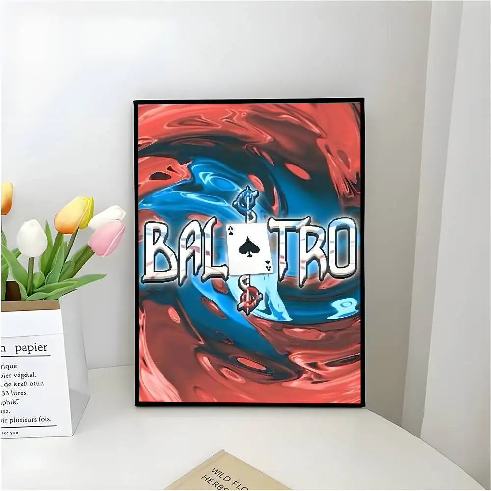 B-Balatro Poster Self-adhesive Art Waterproof Paper Sticker Coffee House Bar Room Wall Decor