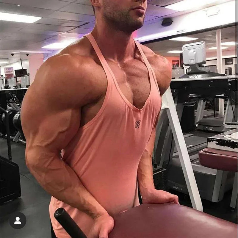 Men's Summer Quick Dry Sleeveless Sports T-Shirt