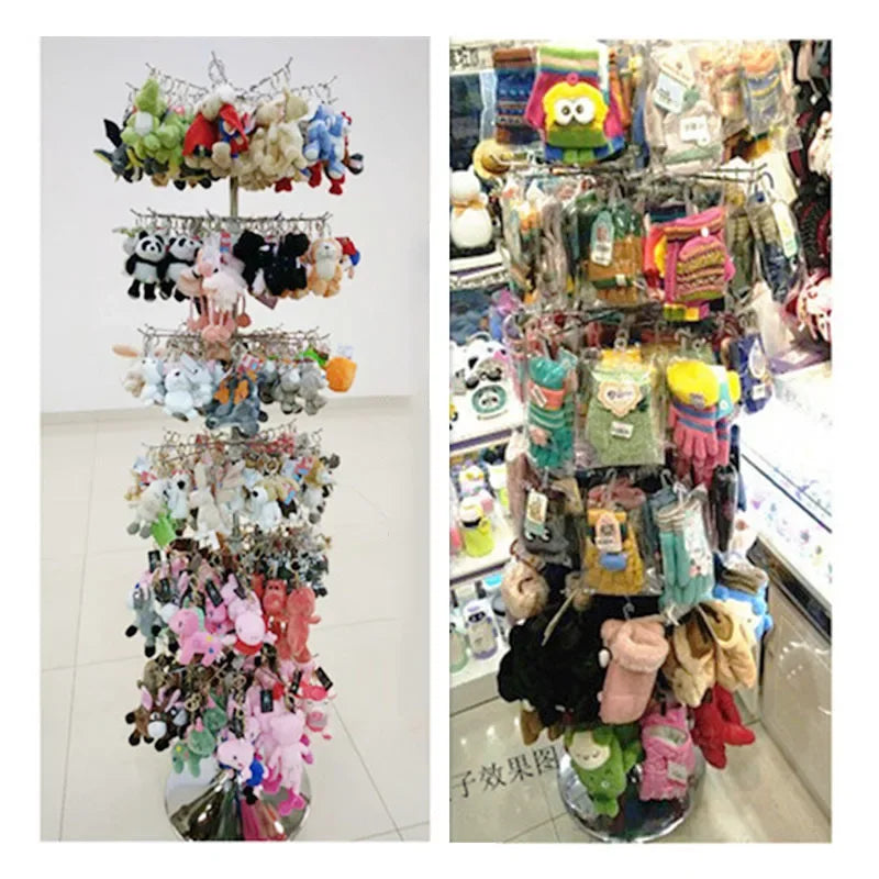 Silver Rotating Shelf for Displaying Jewelry &amp; Accessories 50cm