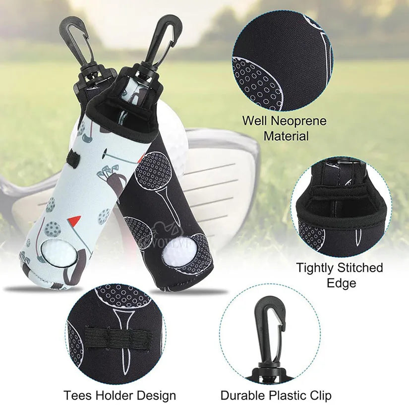 Túi Đựng Bóng Golf 3 Quả - Kèm Móc Treo Tiện Lợi