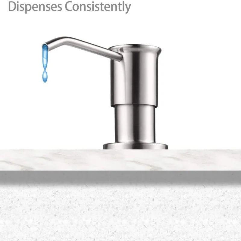 500ml Stainless Steel Under Sink Soap Dispenser for Kitchen