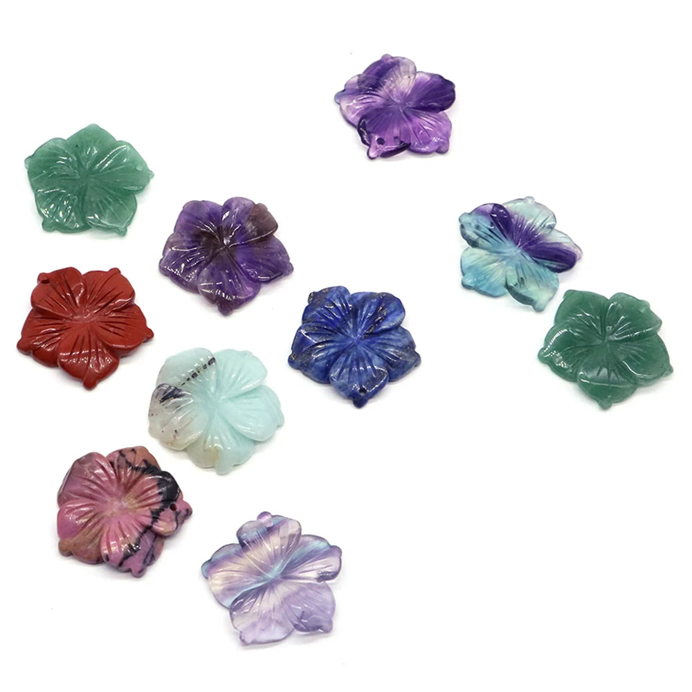 Amethyst Flower Natural Gemstone Pendant