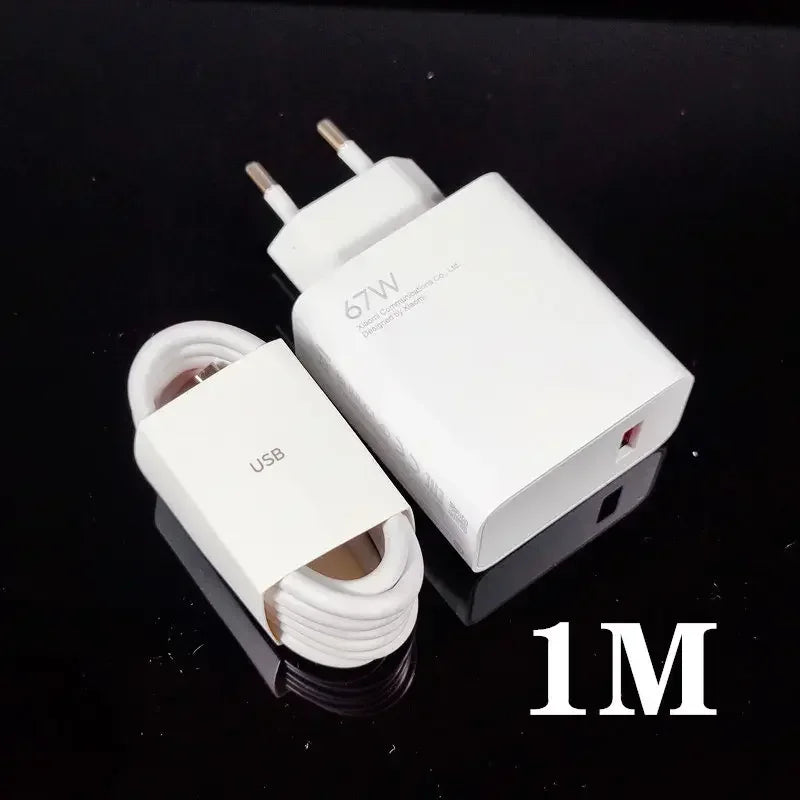 67W charger Xiaomi EU Redmi Note 11 pro Fast charge 1M 1.5M 2M 6A Type C cable 65W 55W 33W For Redmi note 11 9 10 pro mi 11 Pro