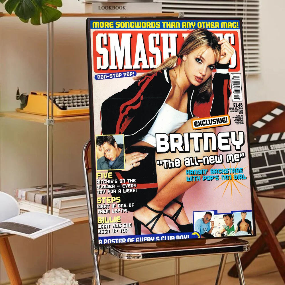 Singer Britney Spears DIY Sticky Poster Waterproof Paper Sticker Coffee House Bar Stickers Wall Painting