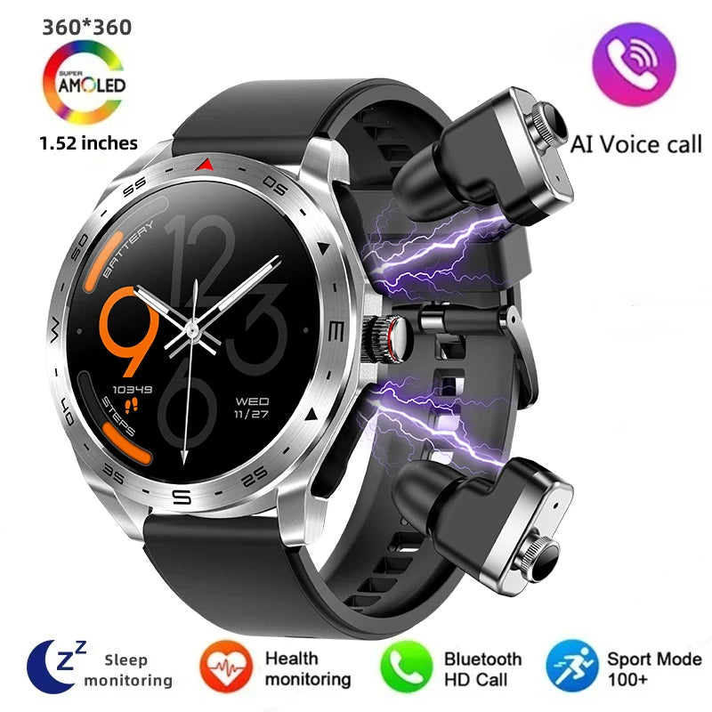 Men's Smart Watch 400mAh Durable Steel, Bluetooth Calling