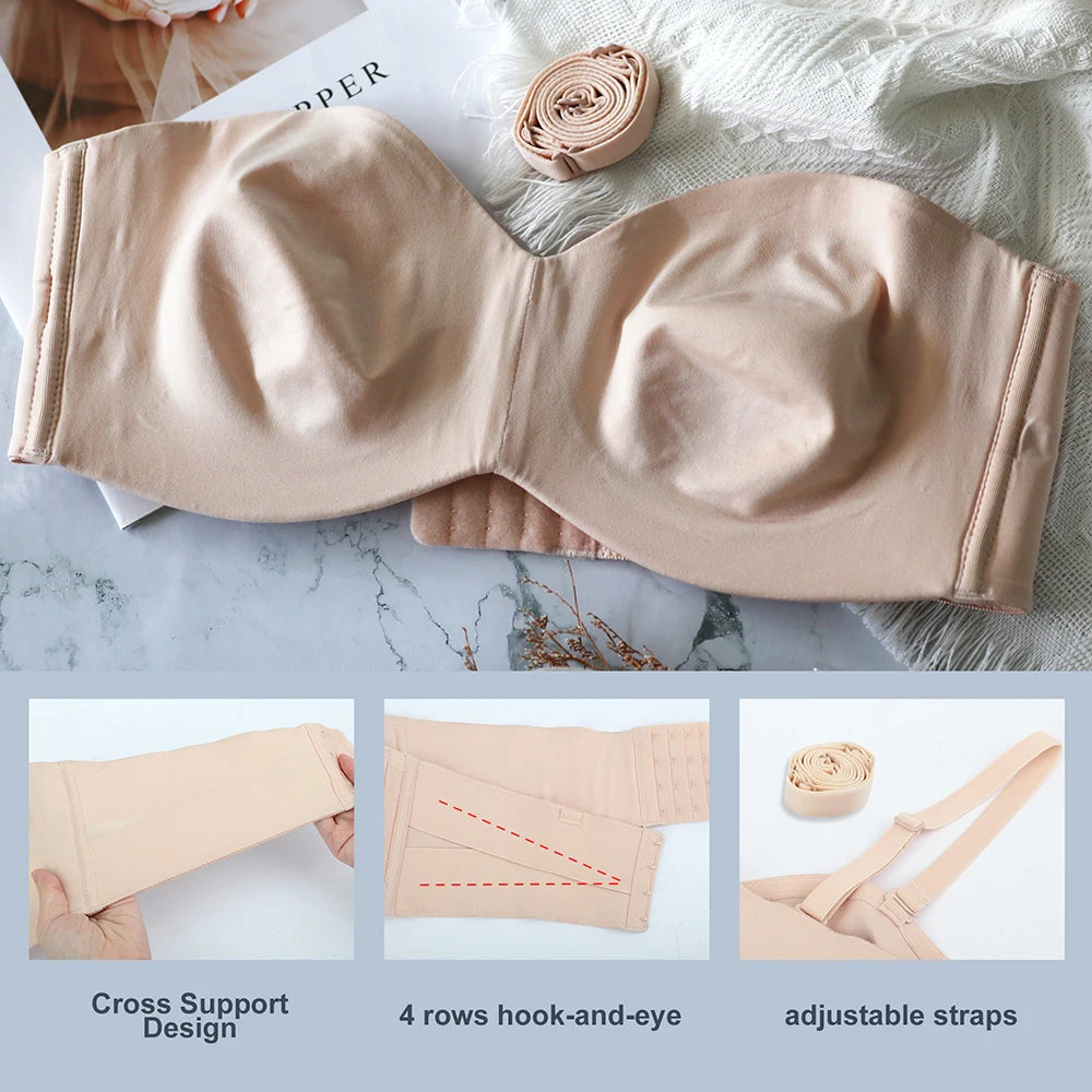 Wireless Push Up Bra For Women Big Size