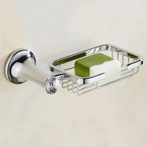 Stainless Steel Chrome Plated Bathroom Hardware Set Towel Rack Toilet Paper Holder Towel Bar Hook Bathroom Accessories Set