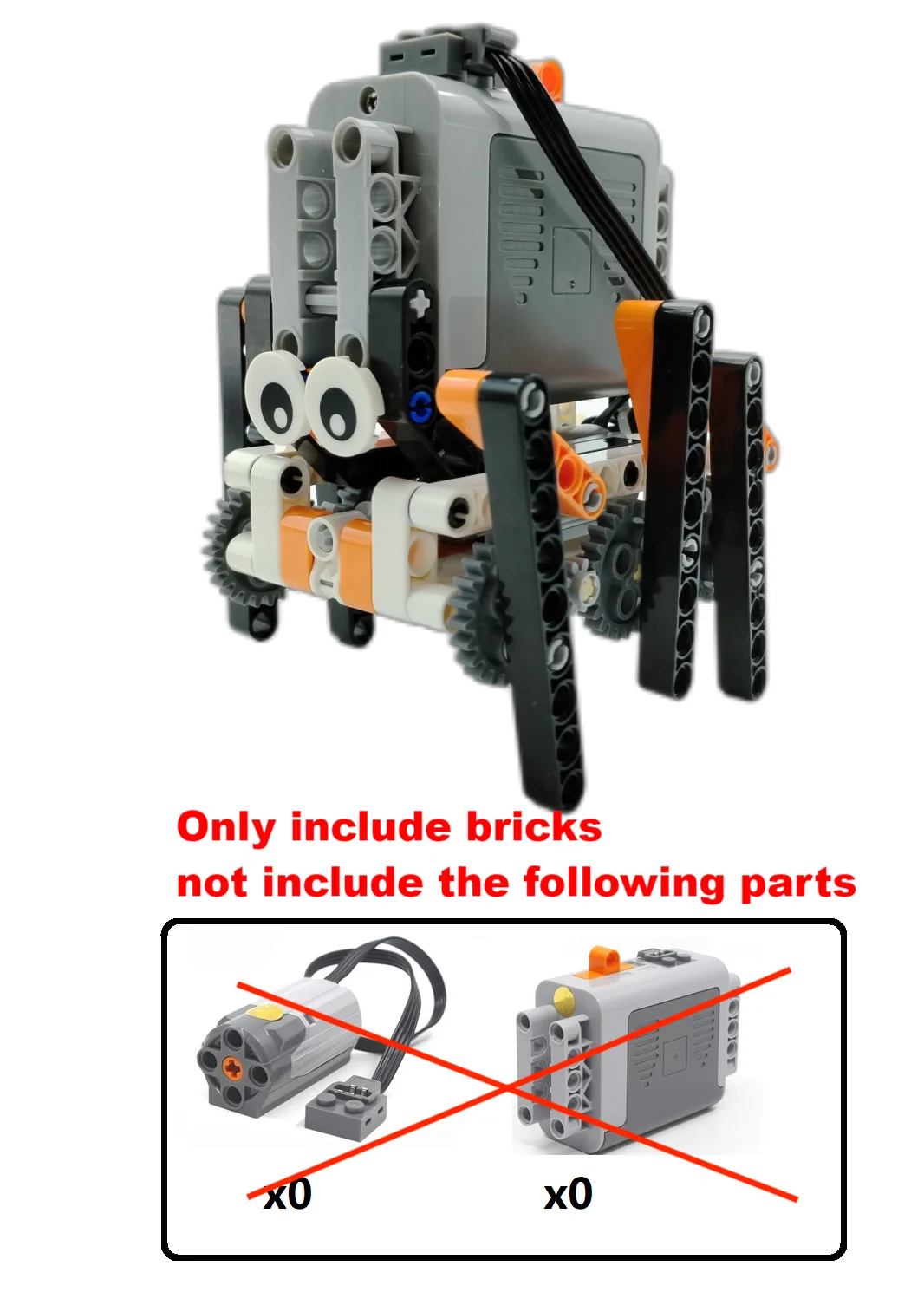 Technical Electric MOC Building Blocks 6-Leg Walking Robot RC Omnidirectional Robot Model DIY  bricks blocks Toy for kids - Daisan Mart
