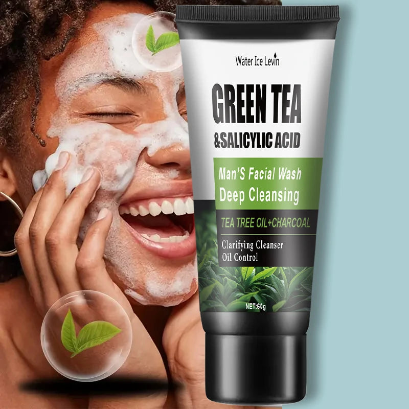 60g Salicylic Acid Cleanser - Contains extracts of Salicylic Acid, Tea Tree and Turmeric, gently moisturizing and cleansing, sui