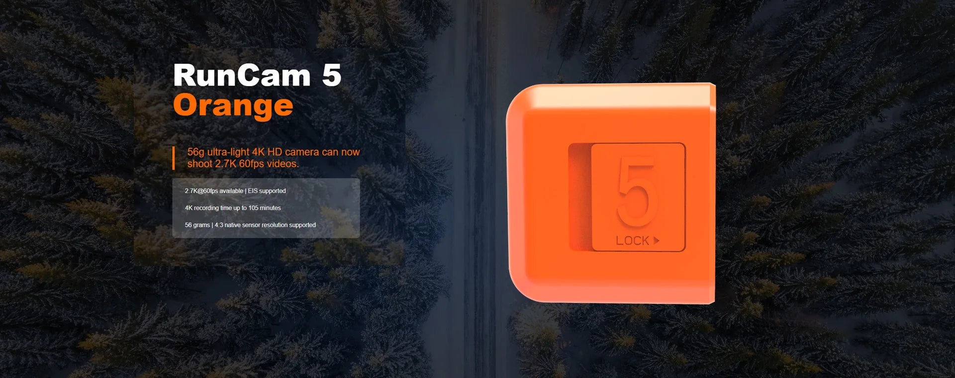 Runcam 5: Super Clear 4K Camera for FPV Drones