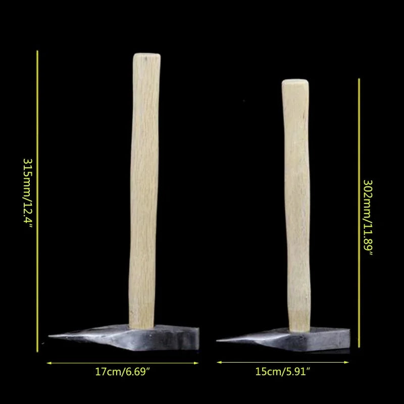 Multi-purpose Welding Chipping Hammers Steel Tack Hammer Wood Handle Outdoor Disassembly Tool for Removing Repairing
